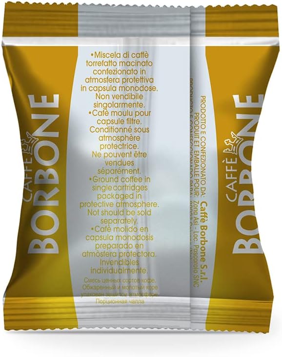 Detalle de Caffè Borbone Respresso Mélange Or – 50 Capsules compatibles Nespresso