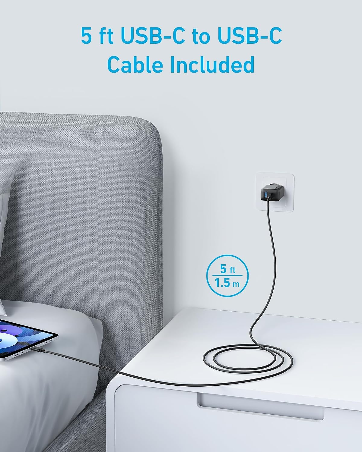 Detalle de Anker Cargador iPhone Carga Rápida 20W 2 Puertos