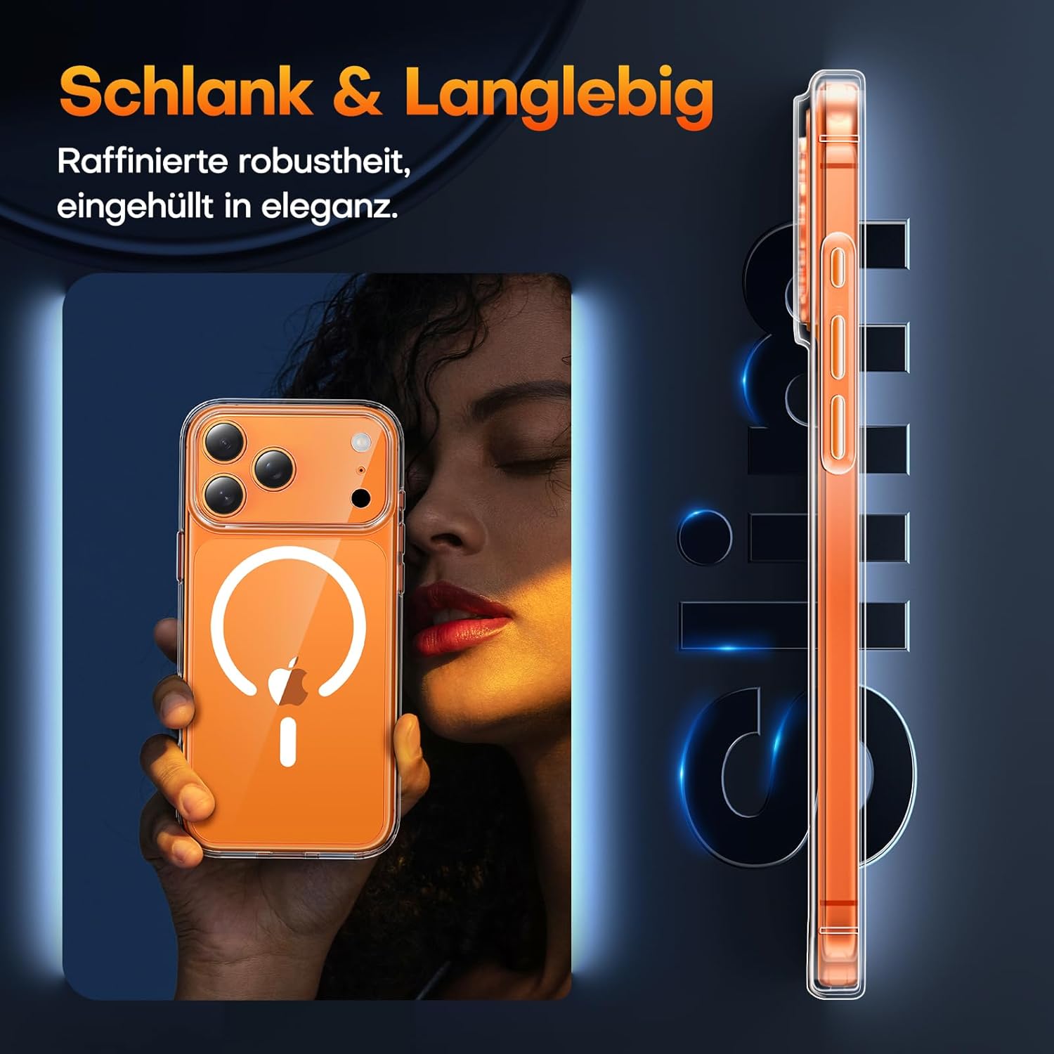 Thumbnail 6 de TAURI iPhone 17 Pro Hülle 6,3" Panzer Schutz Glasfolie