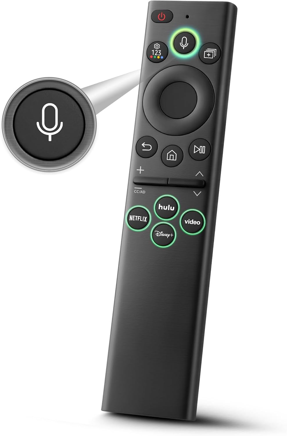 Detalle de Samsung TV Universal Voice Remote (2019-2026) — Replacement Remote with 4 Shortcuts
