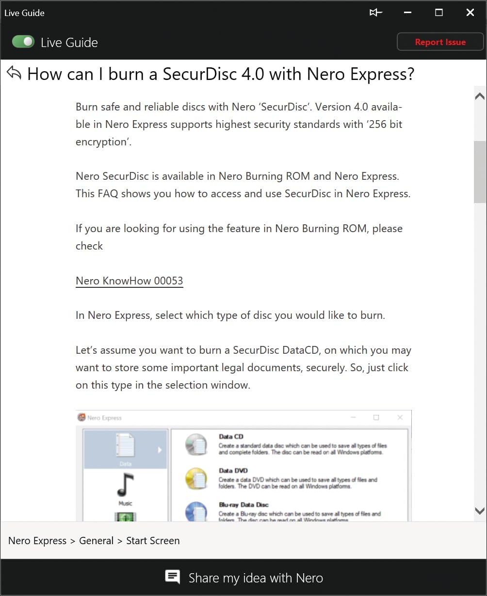 Thumbnail 4 de Nero Burn Express 4 for Windows: Burn, Rip, Convert, and Back Up on 1 PC