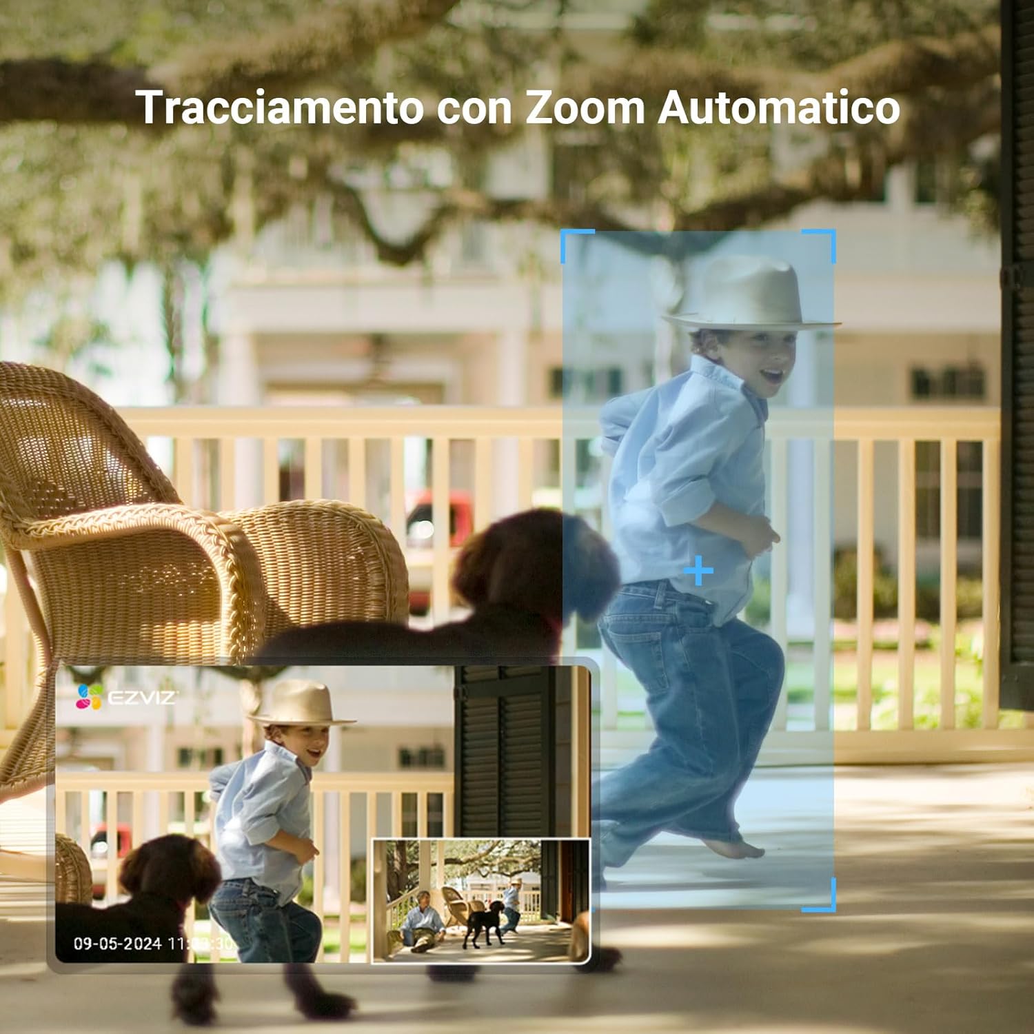 Thumbnail 3 de EZVIZ C8c 5MP 3K Kit da 2 Telecamere Wi-Fi Esterno: Visione notturna a colori e tracking AI