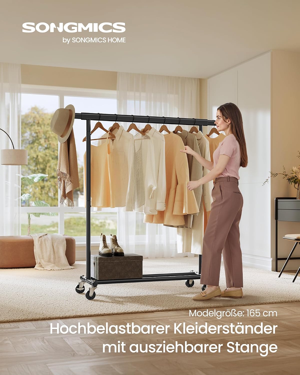 Thumbnail 1 de SONGMICS Kleiderständer auf Rollen HSR13BKV1