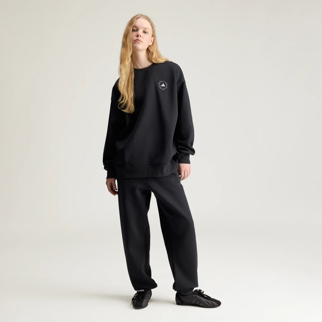 Thumbnail 2 de Sudadera holgada adidas by Stella McCartney – Negro