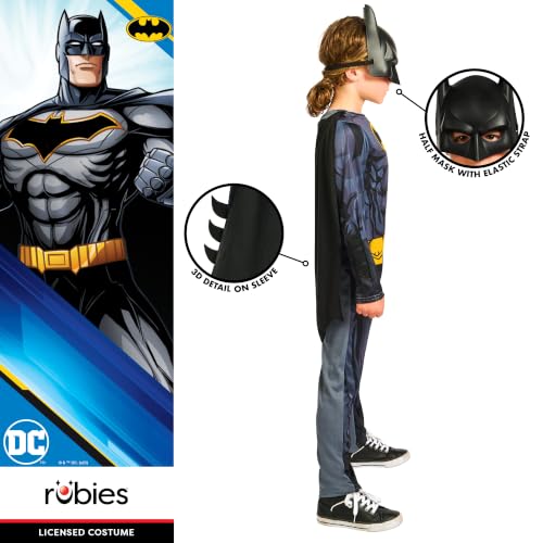 Detalle de Rubies 3014993-4000 Batman Children's Costume, Ages 3–4, Cape and Mask