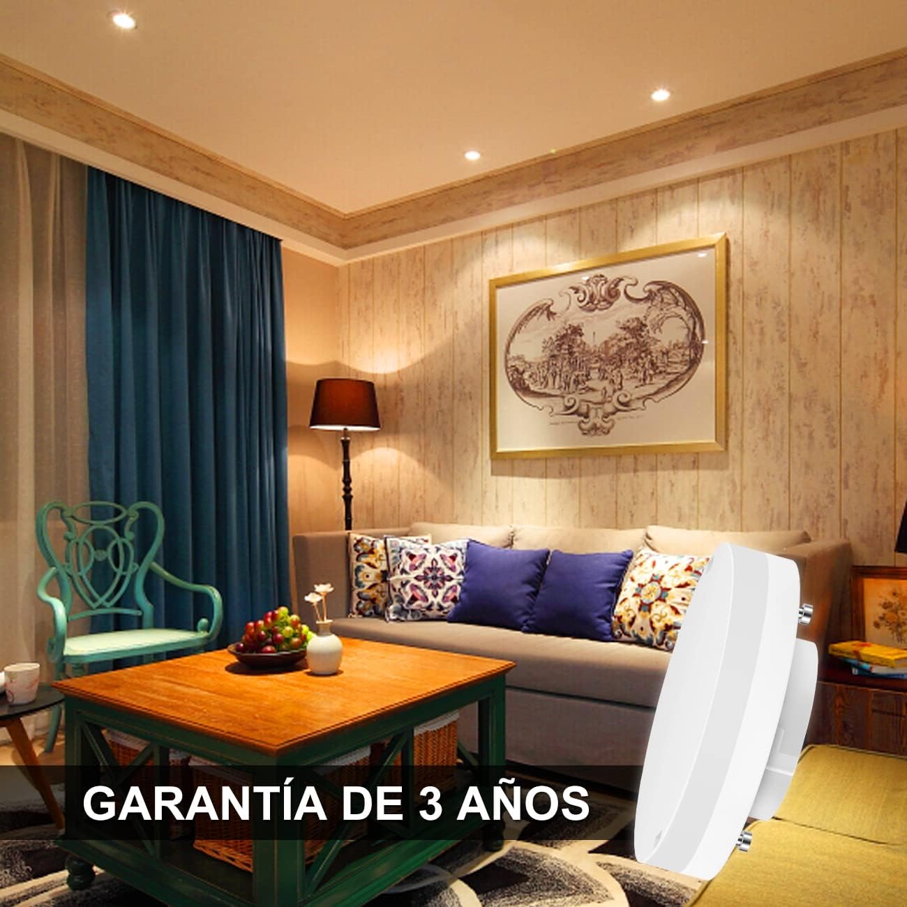 Thumbnail 3 de LVWIT Bombillas LED GX53 5W, Luz Calida, Pack de 4 💡