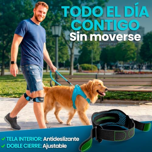 Detalle de NativoDex Rodillera para Menisco y Ligamento – Banda Rotuliana Ajustable (Pack 2)