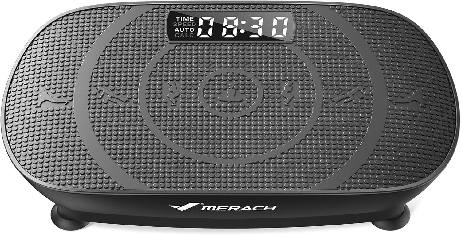 MERACH Vibration Plate: Quiet, Compact Full-Body Vibration Exercise Machine