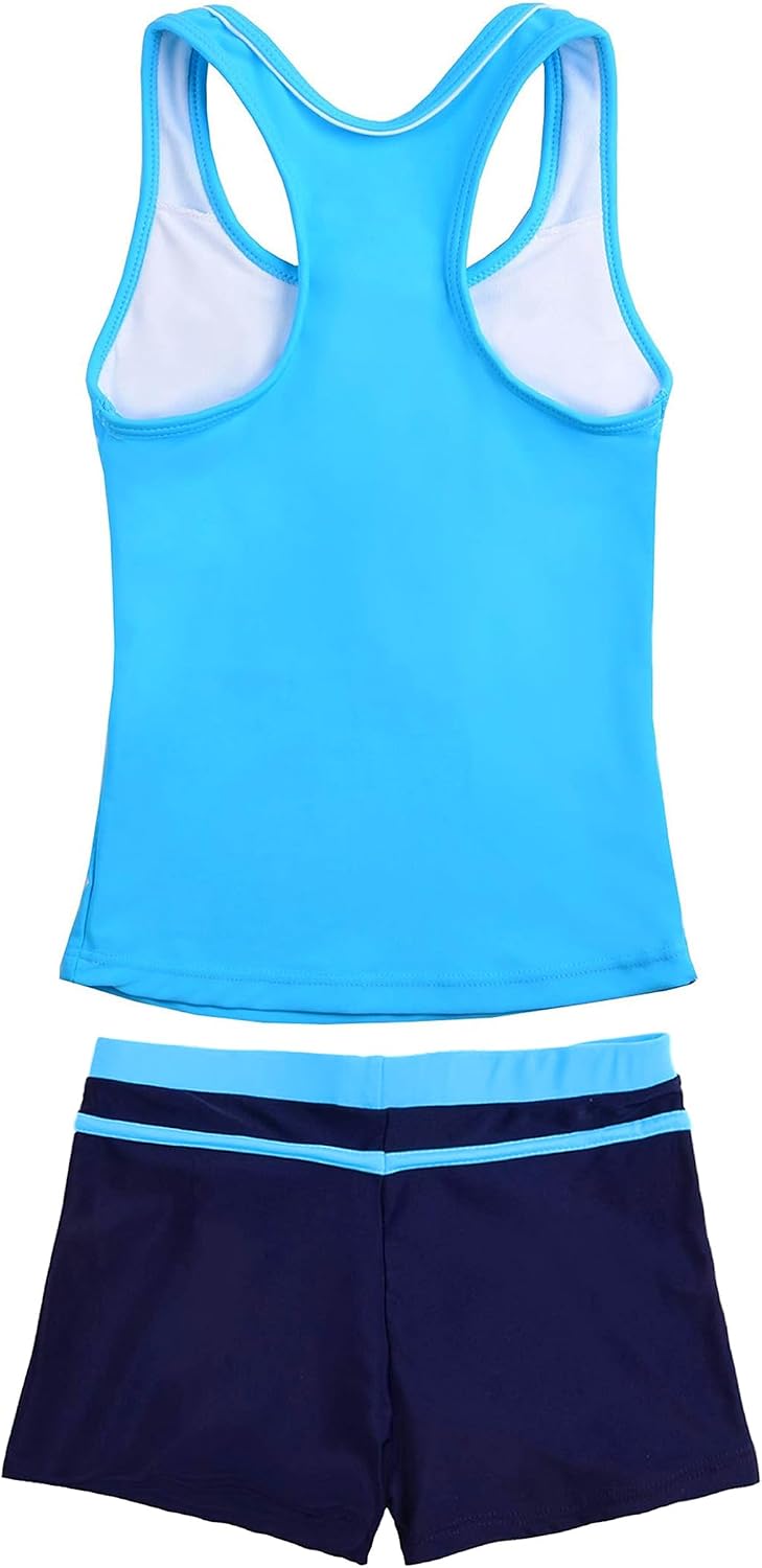 Detalle de PROALLO Girls' Tankini Swimsuit with Boyshorts