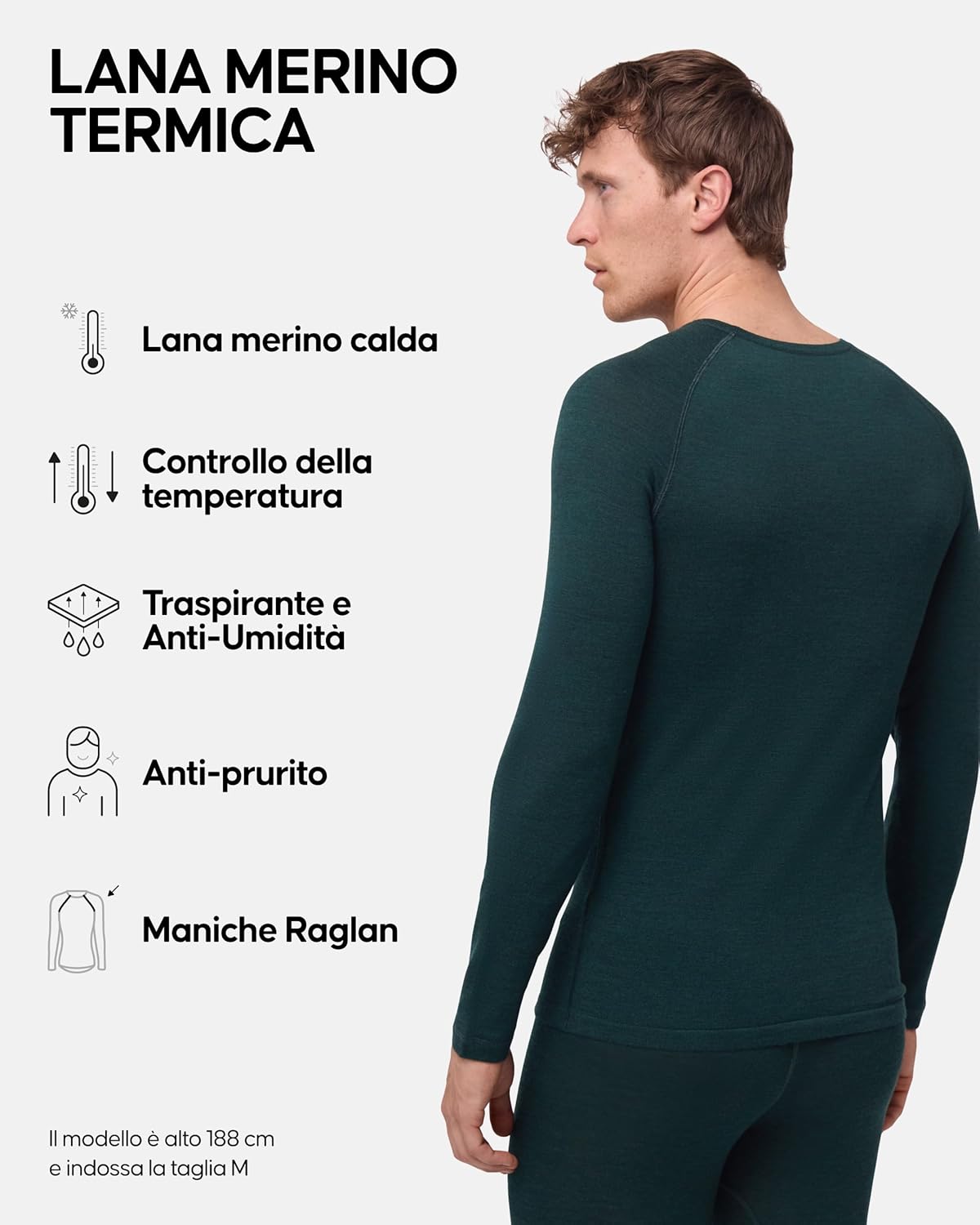Thumbnail 2 de Danish Endurance maglia termica in lana merino