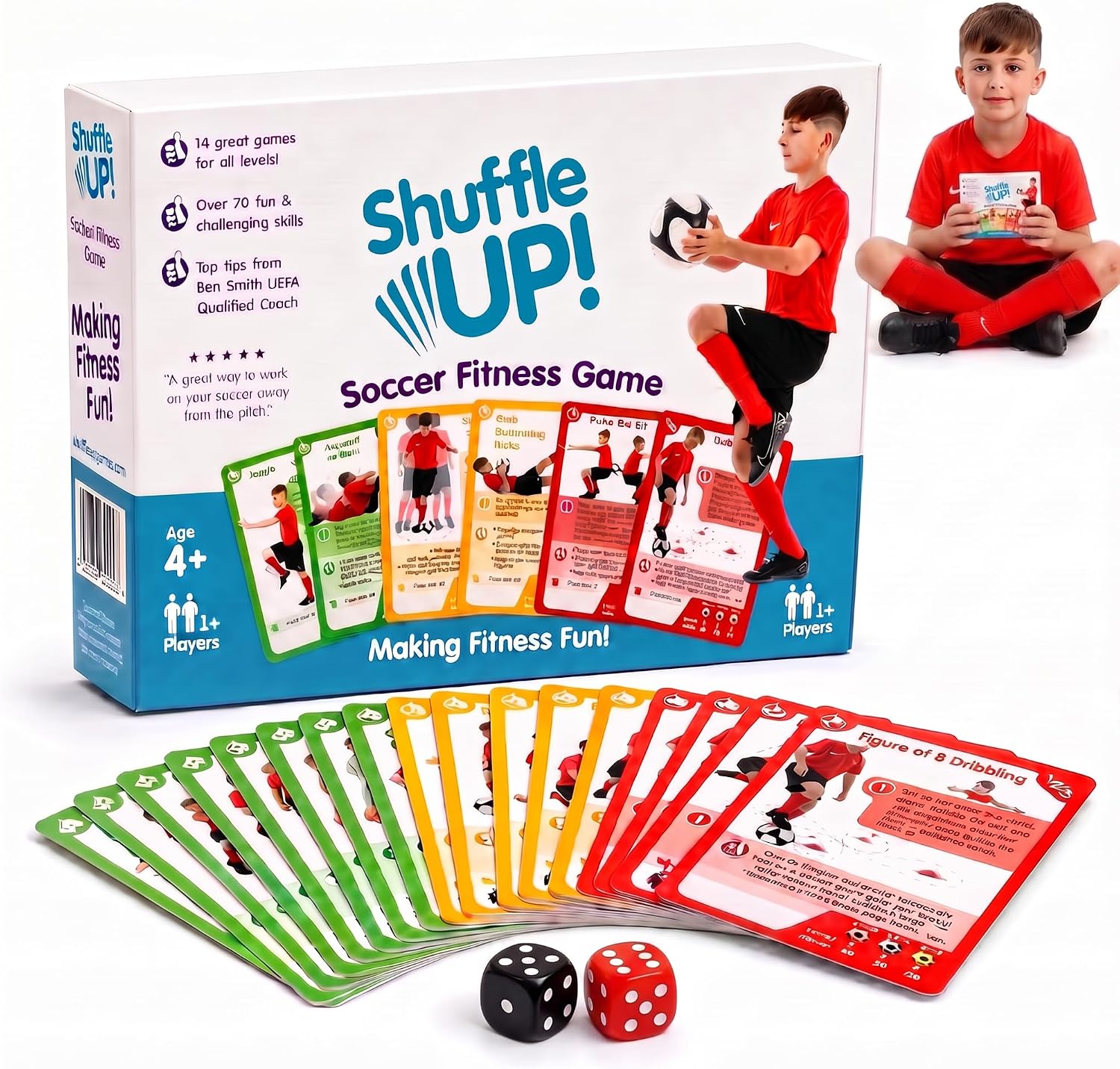 Detalle de Shuffle Up soccer game with 70+ skill cards