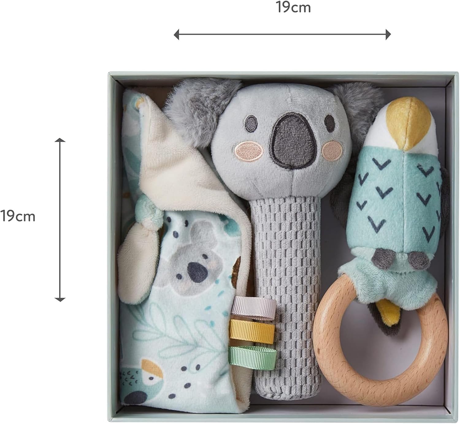 Detalle de Nuby Ensemble cadeau Animal Adventures – Ensemble de 3 pièces dès la naissance