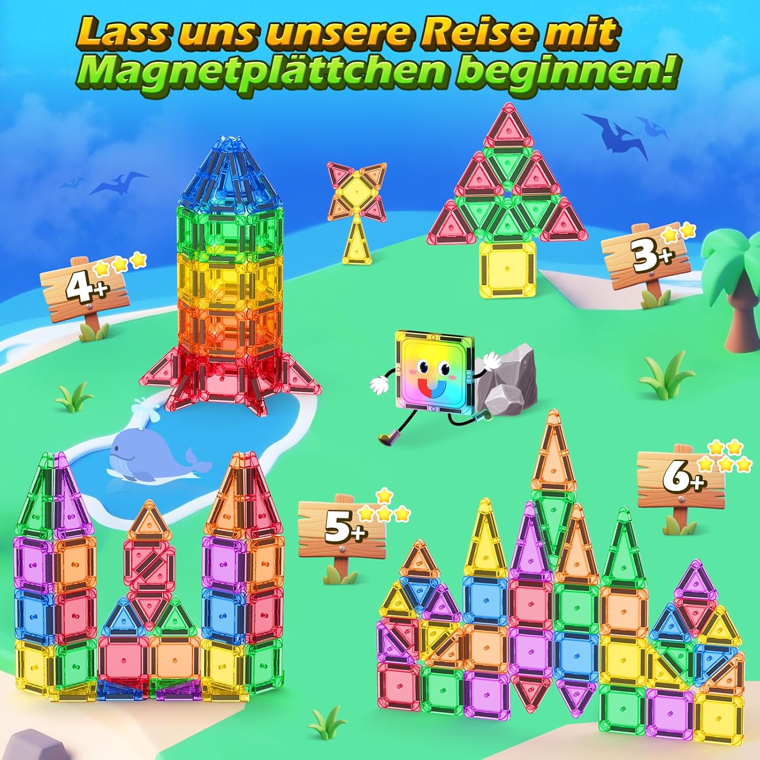 Thumbnail 6 de Soyee Magnetische Bausteine Reiseset für Kinder