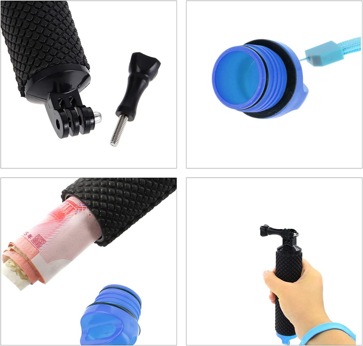 Detalle de Geila Waterproof Floating Hand Grip Tripod Stick Mount for Action Cameras