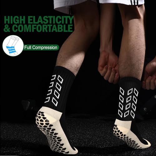 Detalle de ENONEO Calze antiscivolo da calcio uomo 37-45 | Grip Socks per football e running