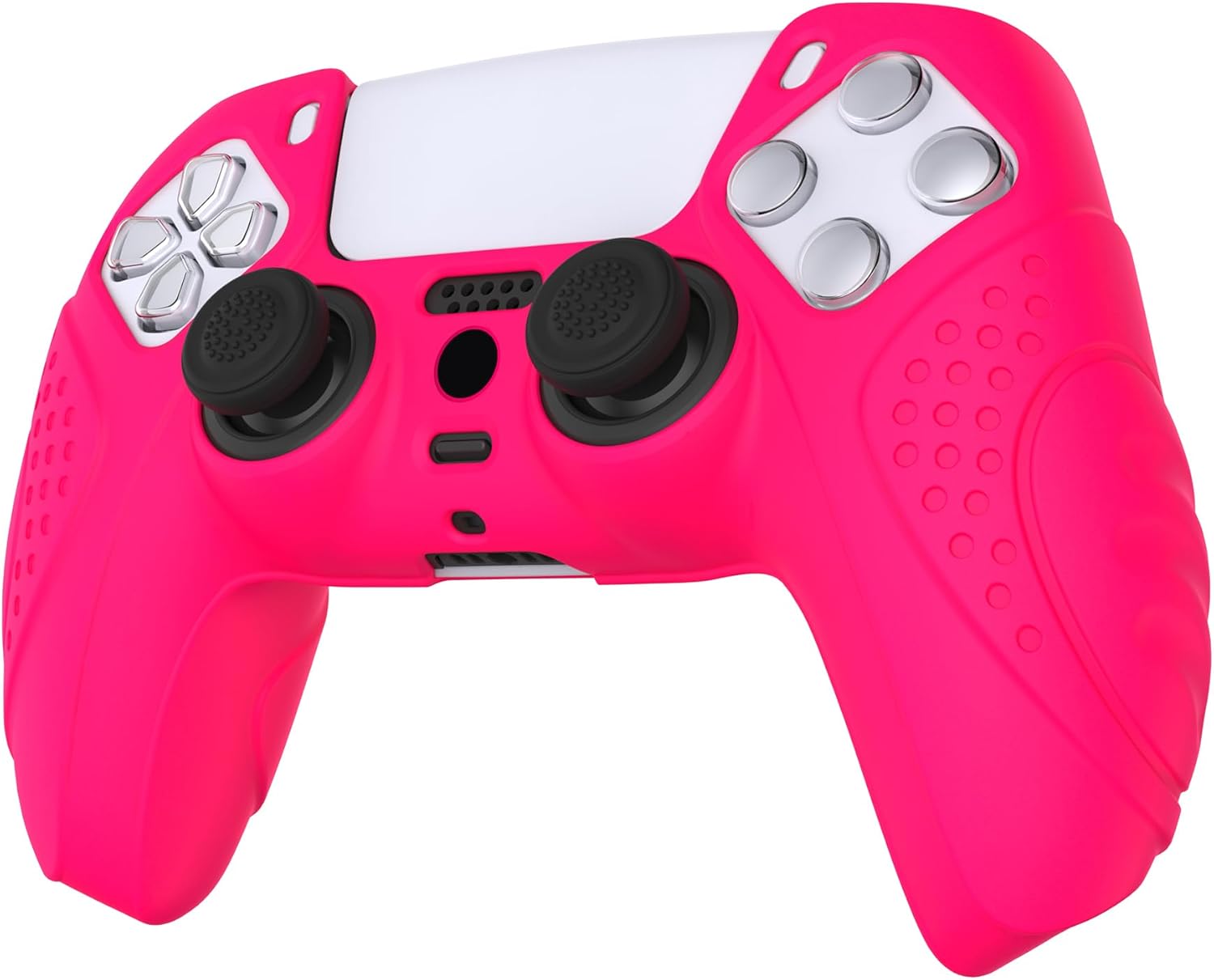 Thumbnail 6 de eXtremeRate PlayVital Guardian Edition Ergonomic Silicone Case for PS5 Controller (Bright Pink)