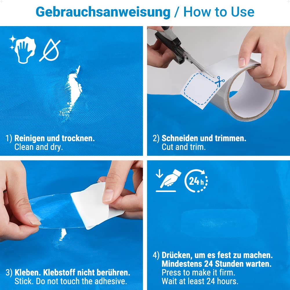 Detalle de ecooe Tent Repair Tape Transparent Waterproof – 5 m x 5 cm