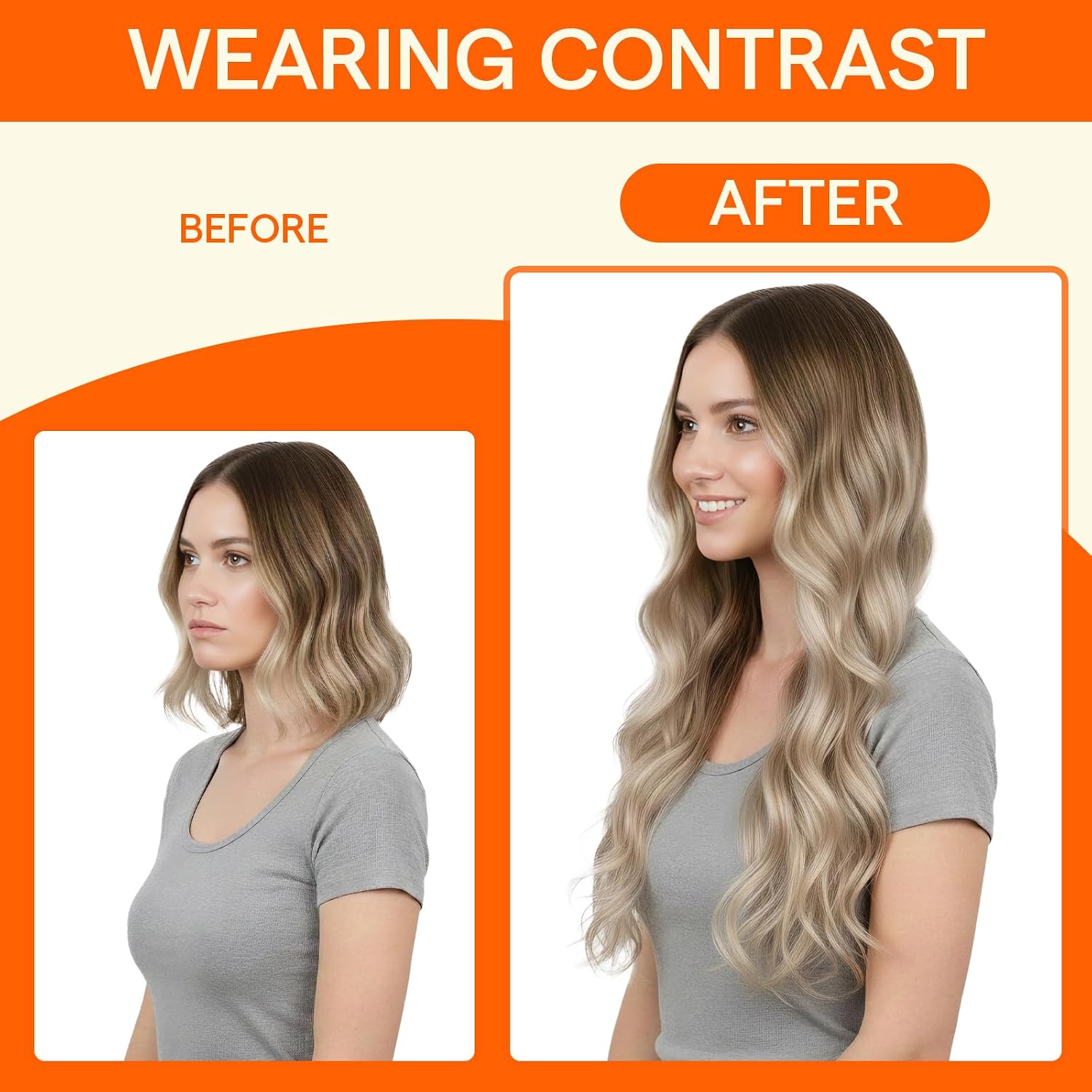 Thumbnail 4 de Full Shine U Tip 18-inch Balayage Hair Extensions 💇♀