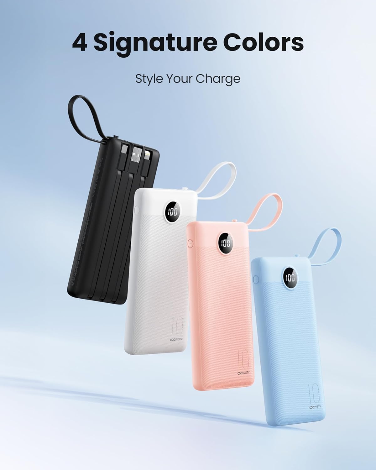 Detalle 2 de Coowisty Slim 10000mAh power bank