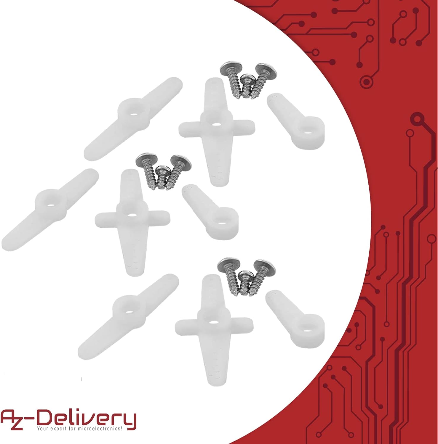 Detalle de AZDelivery 3 x Micro Servo compatibili SG90 9G per RC e Arduino, incl. e-book