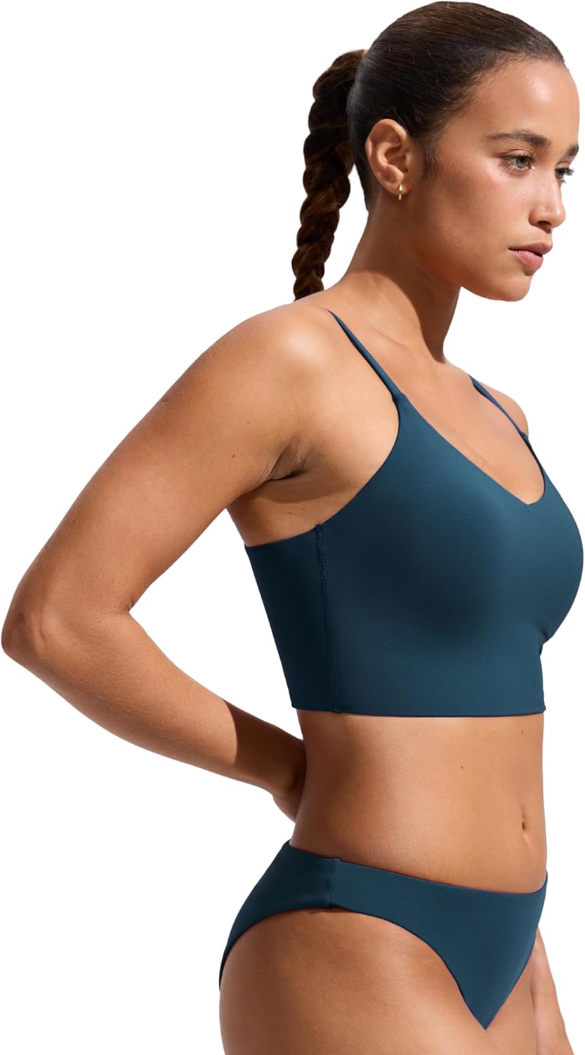 Detalle 2 de CRZ YOGA Top Bikini da Donna con Spallini Regolabili e Scollo a V – Comfort e Versatilità per il Bagno