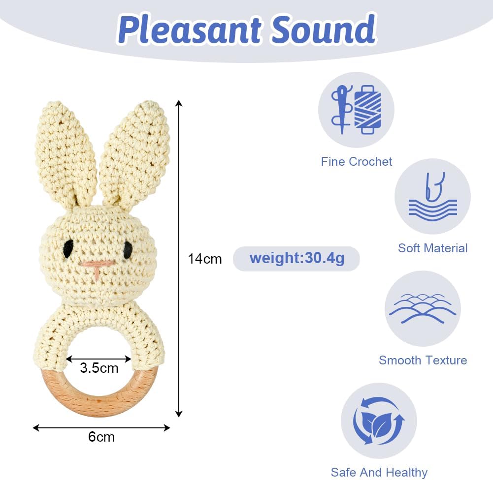 Detalle 2 de OFFCUP Hochet Bébé Anneau de Dentition 0–9 Mois