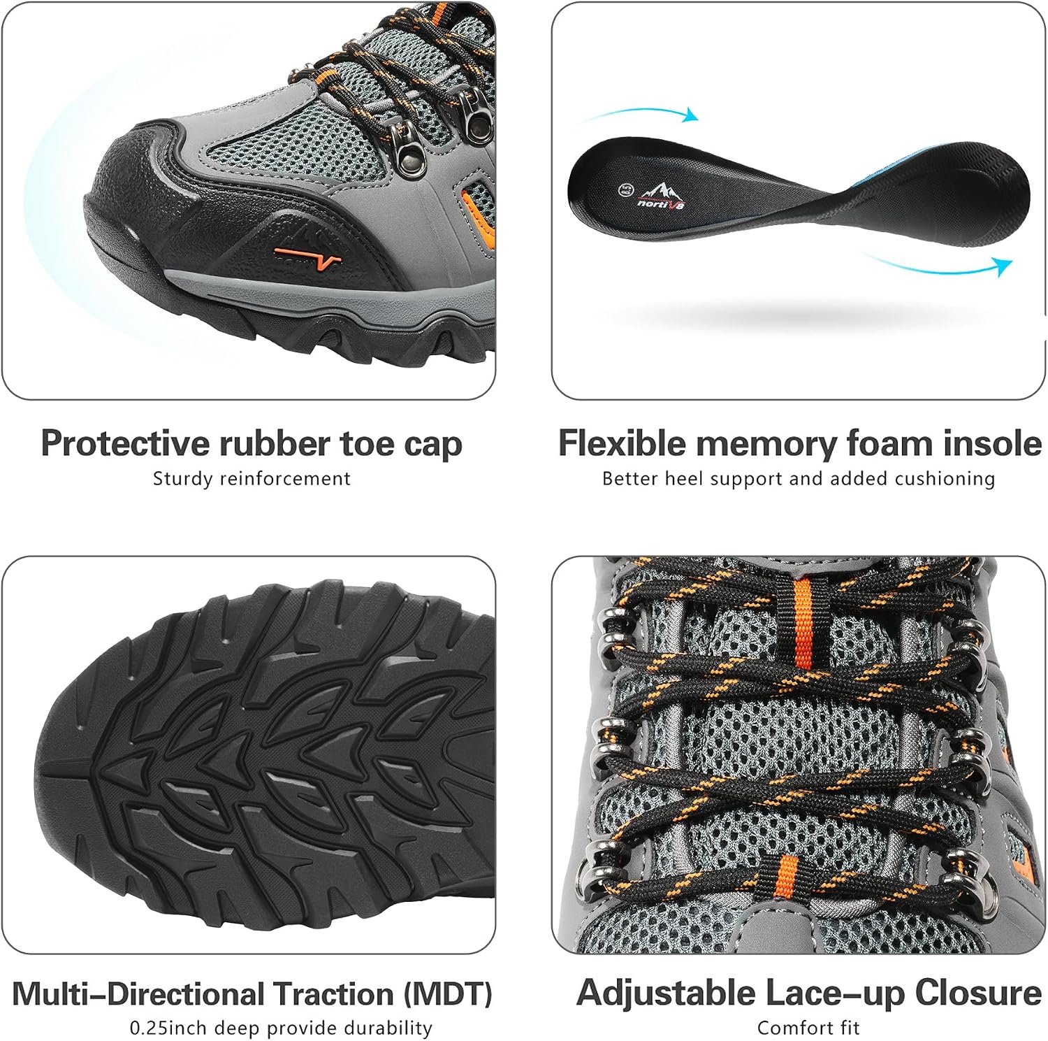 Thumbnail 6 de NORTIV 8 Scarpe da Trekking Uomo: impermeabili, traspiranti e robuste per all'aperto