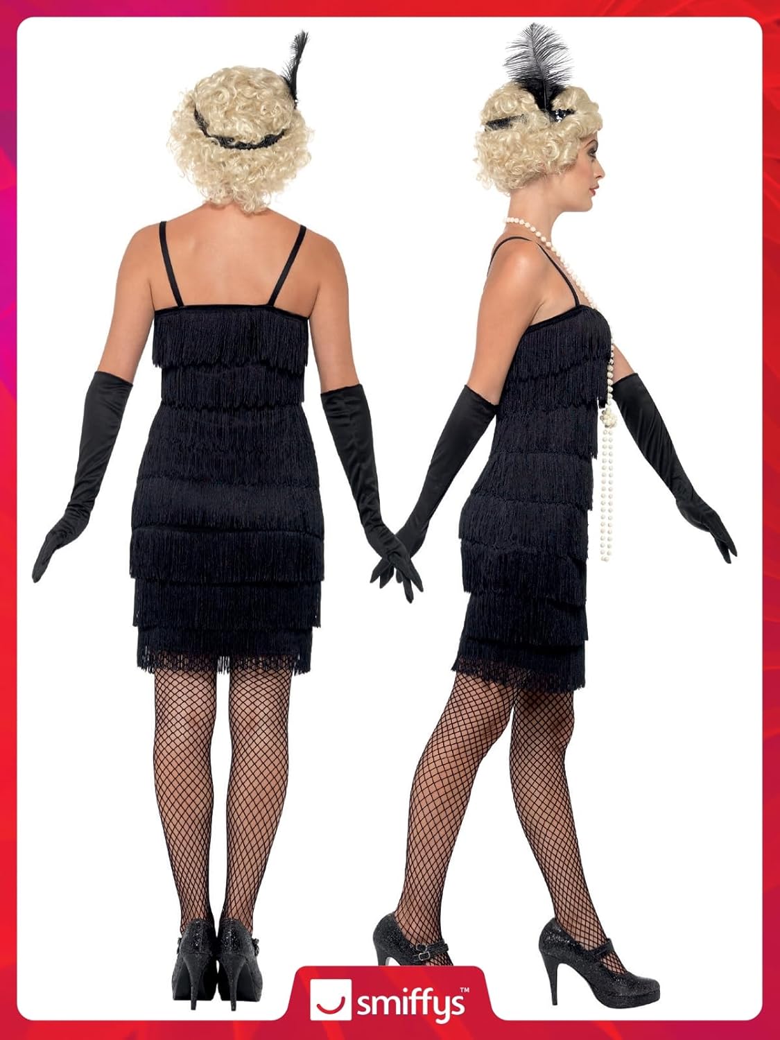 Thumbnail 5 de Smiffy's Flapper años 20 vestido negro