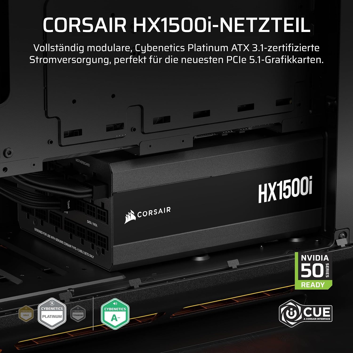 Thumbnail 1 de CORSAIR HX1500i (2025) vollmodulares ATX-Netzteil mit ATX 3.1 & PCIe 5.1 Konformität