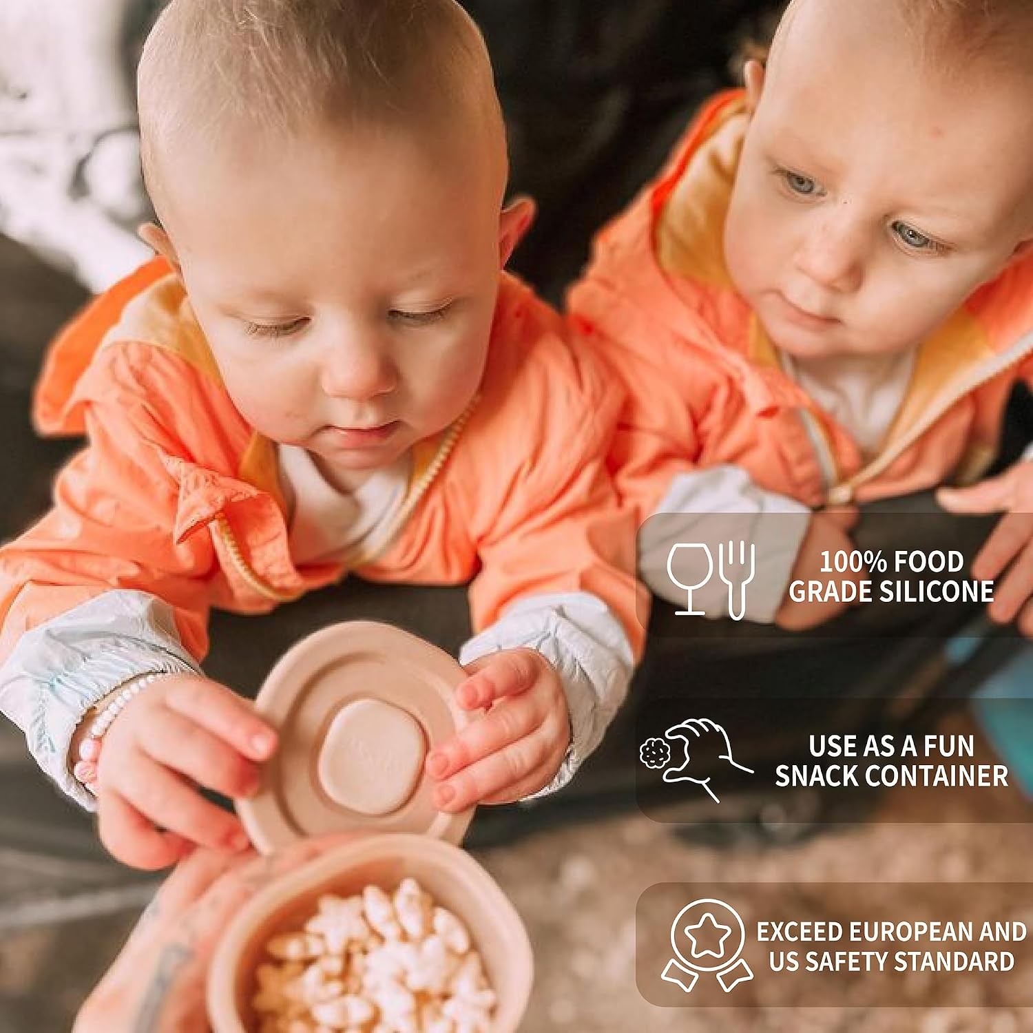 Detalle de Moonkie Silicone Baby Food Storage 120 ml, 6 Pack