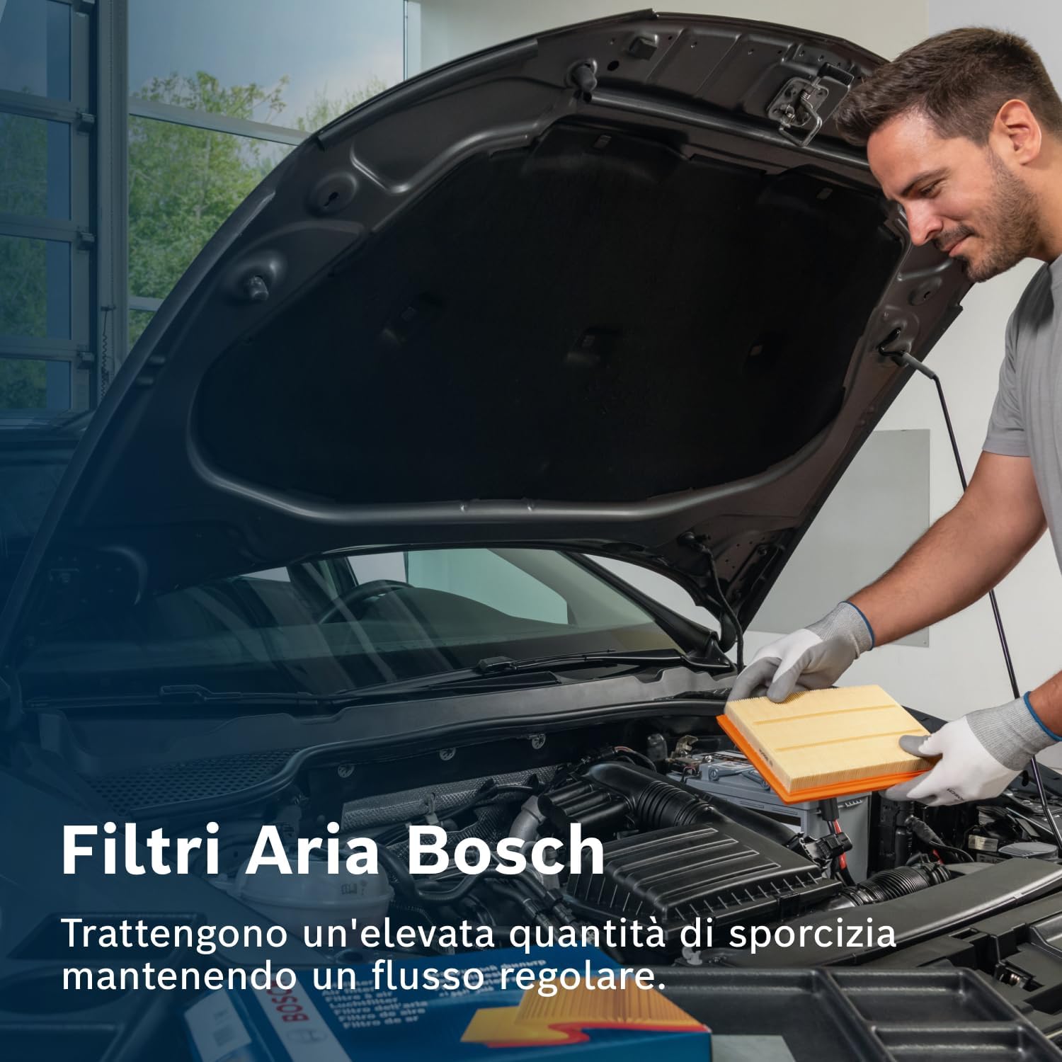 Thumbnail 5 de Bosch Filtro Aria per Auto (grado 0) – resiste all’umidità e trattiene le particelle solide