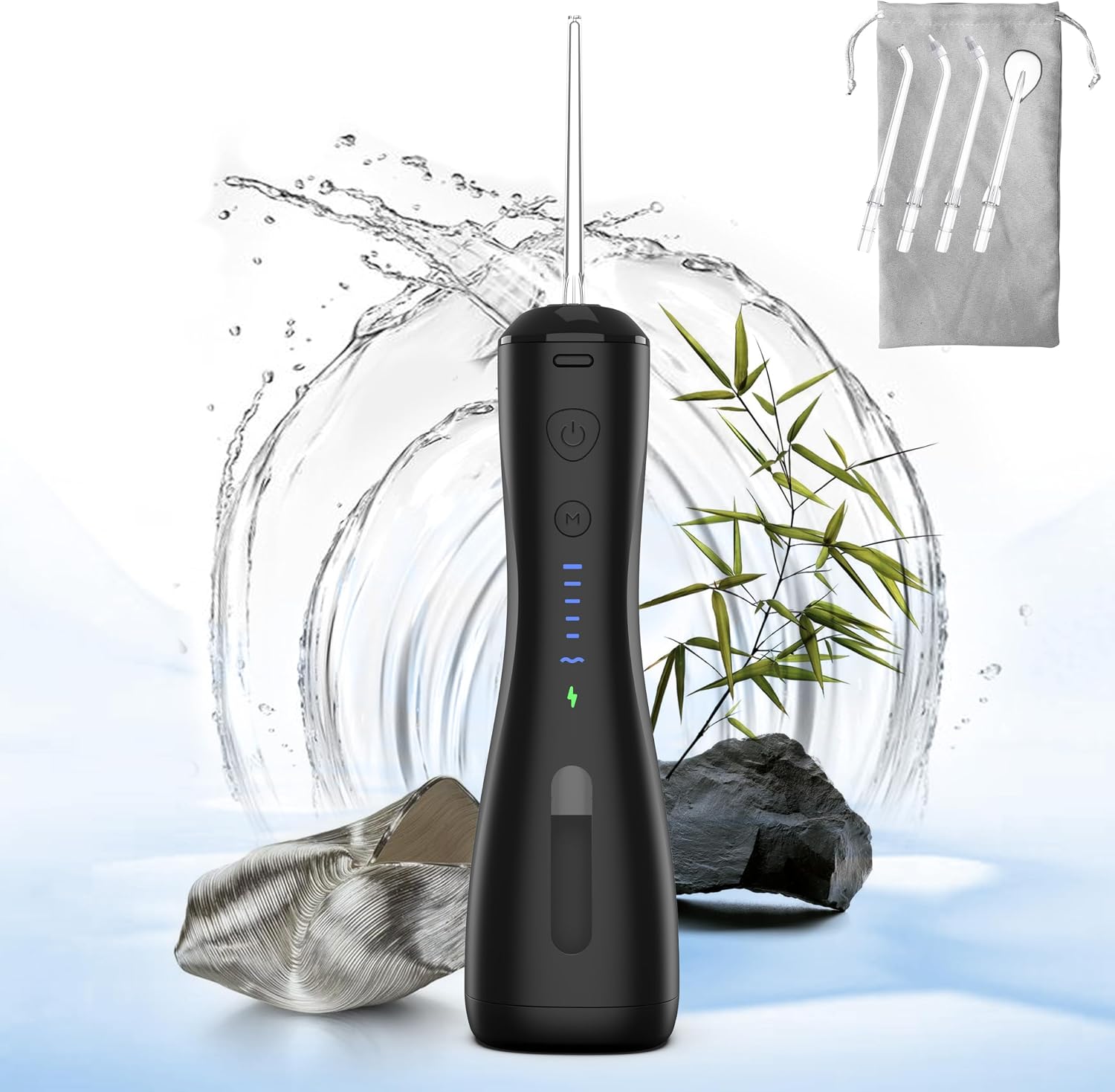 Thumbnail 6 de SYNHOPE Idropulsore Dentale Portatile: 6 Modalità Senza Fili, IPX7, Ricarica USB per Casa e Viaggio