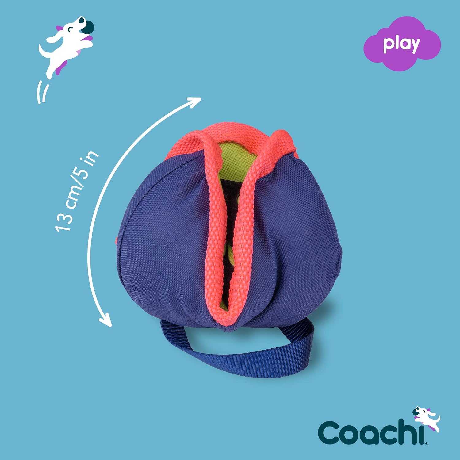 Detalle de Coachi Chase & Treat 犬用おやつトイ|追いかけ遊び・遠隔トレーニング向け