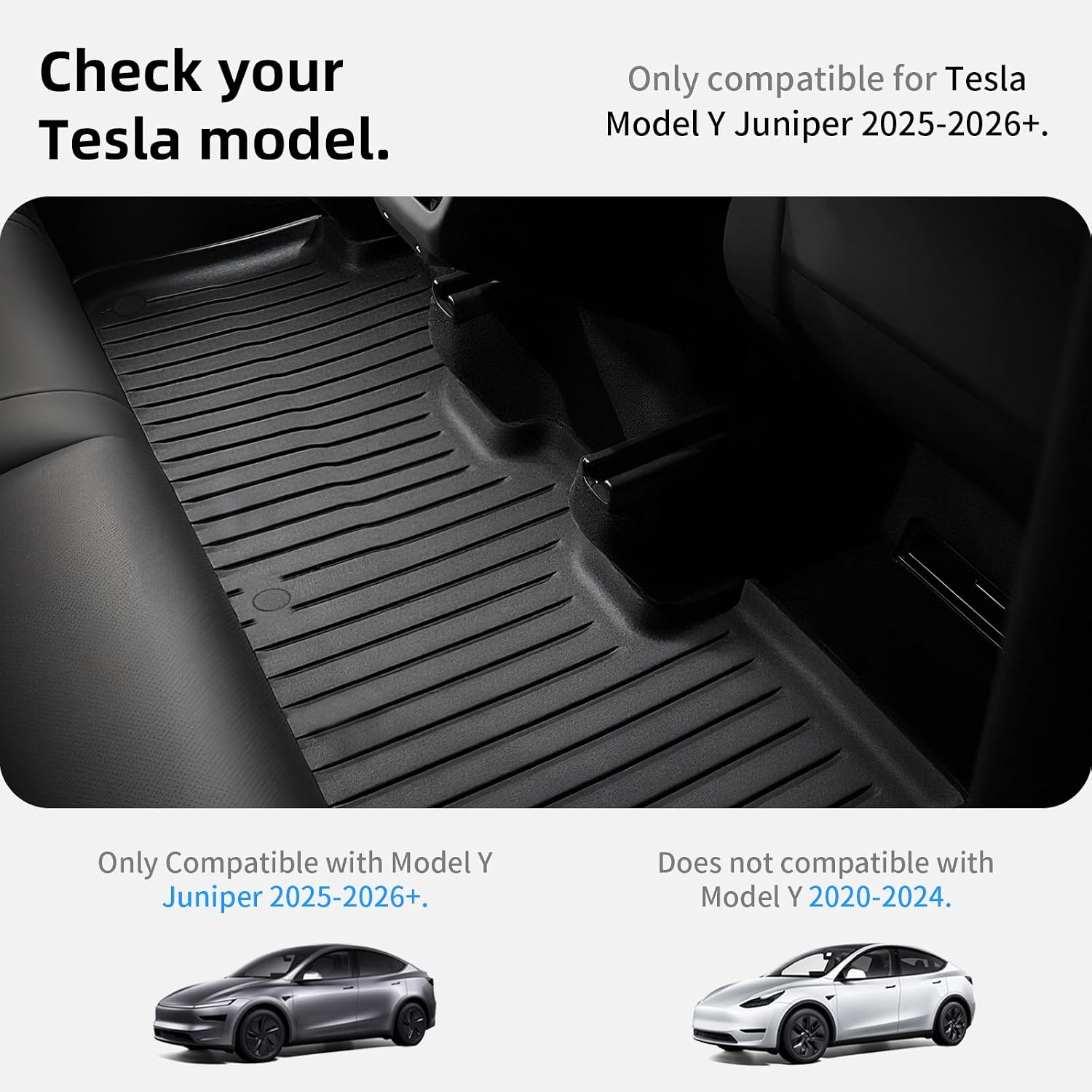 Thumbnail 2 de CYBERBEANS Tesla Model Y Juniper Mats 6Pcs
