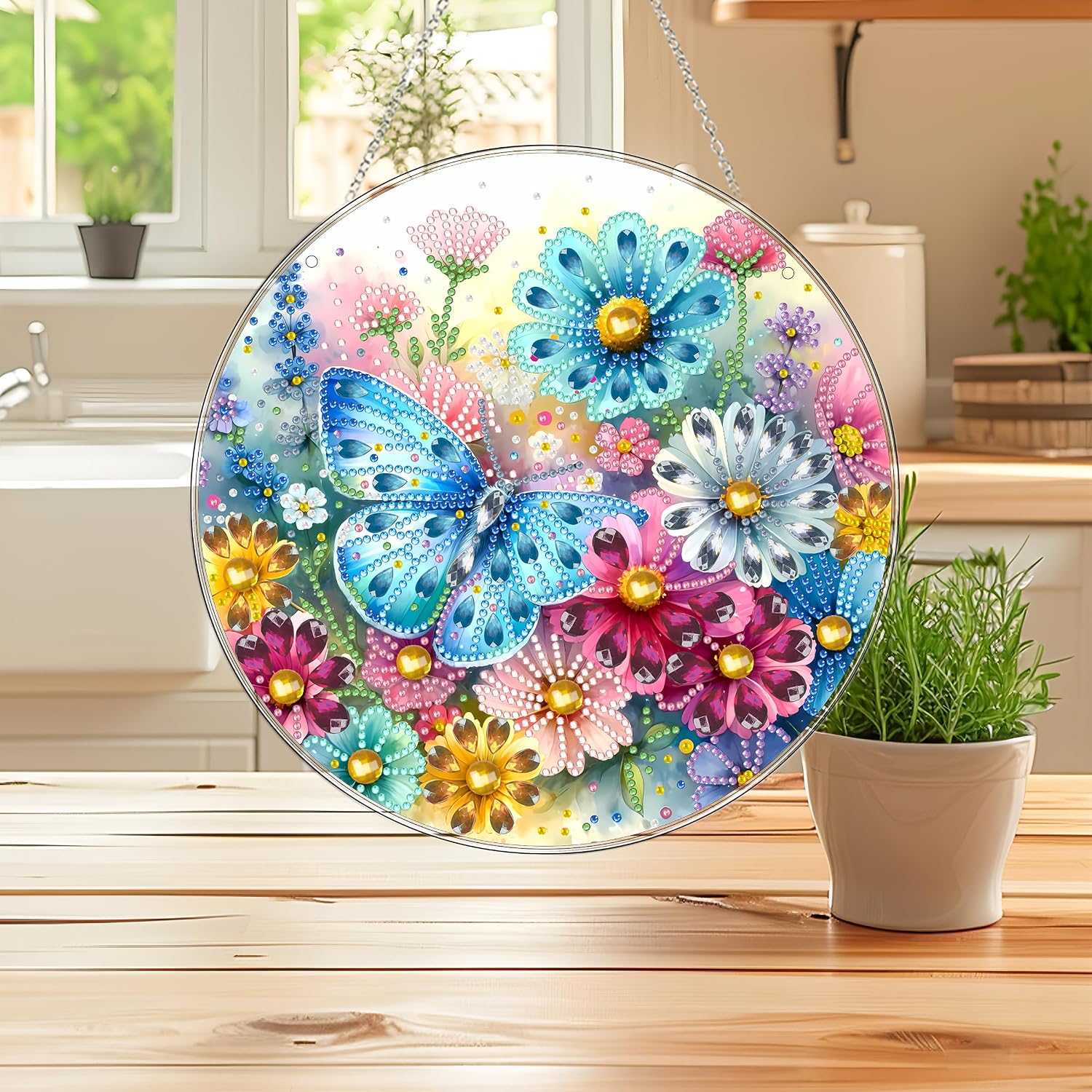 Thumbnail 4 de Hanging Diamond Art Kit Butterfly-2