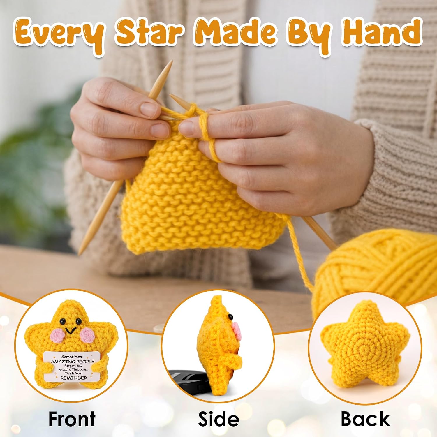 Detalle de Thank You Gift: Handmade Crochet Star