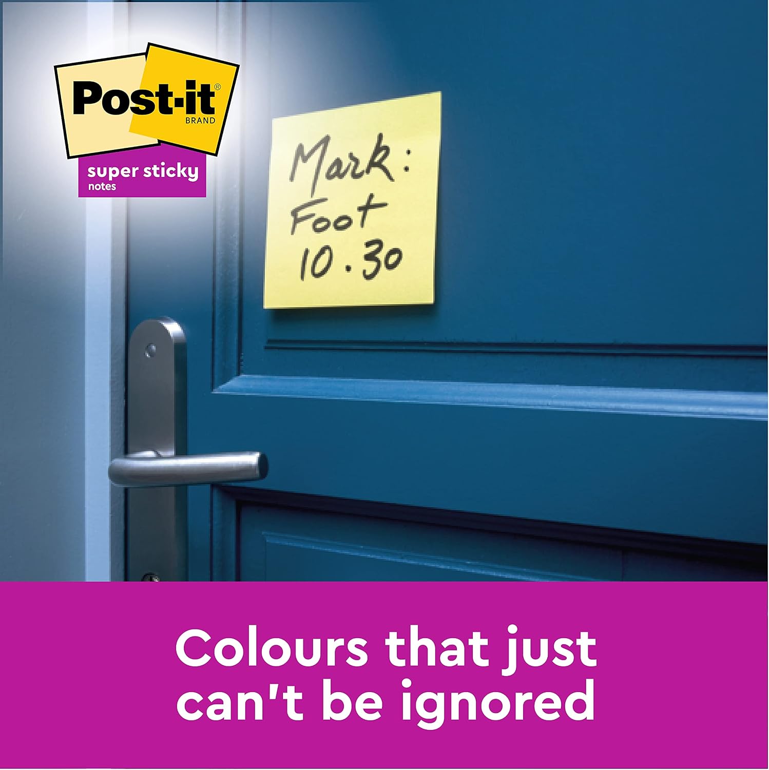 Thumbnail 4 de Post-it Super Sticky Notes (Canary Yellow) – 76 x 127 mm, 540 sheets with extra-strong double sticking power