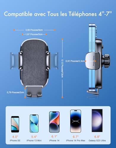 Thumbnail 6 de Mohard Support Téléphone Voiture – Jamais de Chute, ventouse renforcée