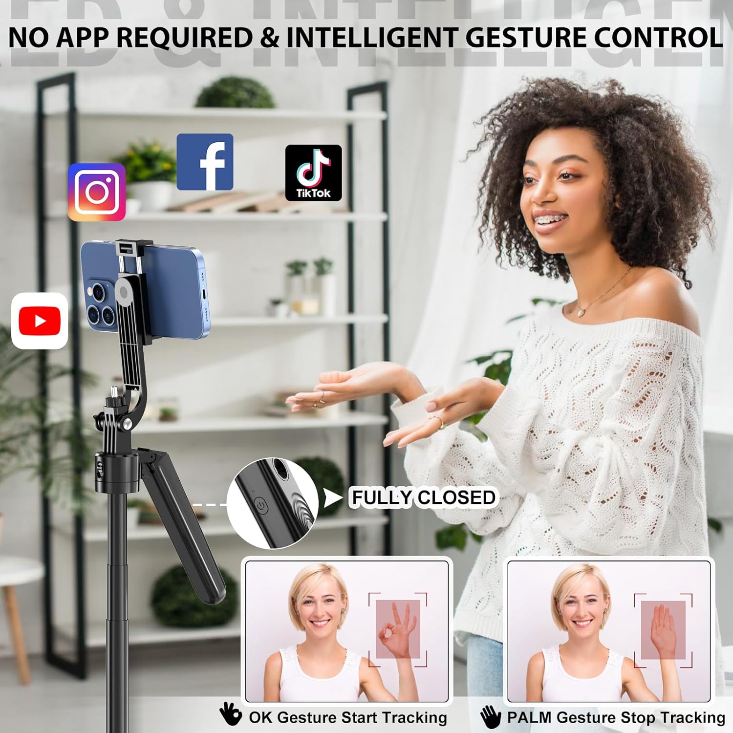 Thumbnail 5 de Seguimi Trípode móvil con seguimiento facial 360