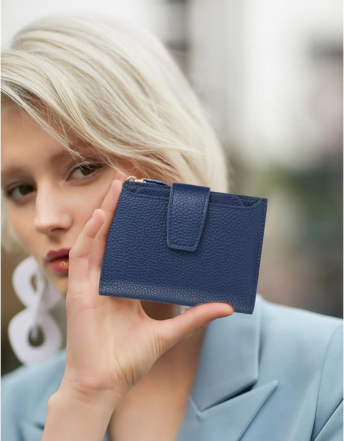 Thumbnail 5 de SENDEFN RFID Leather Compact Bi-fold Wallet 5.12