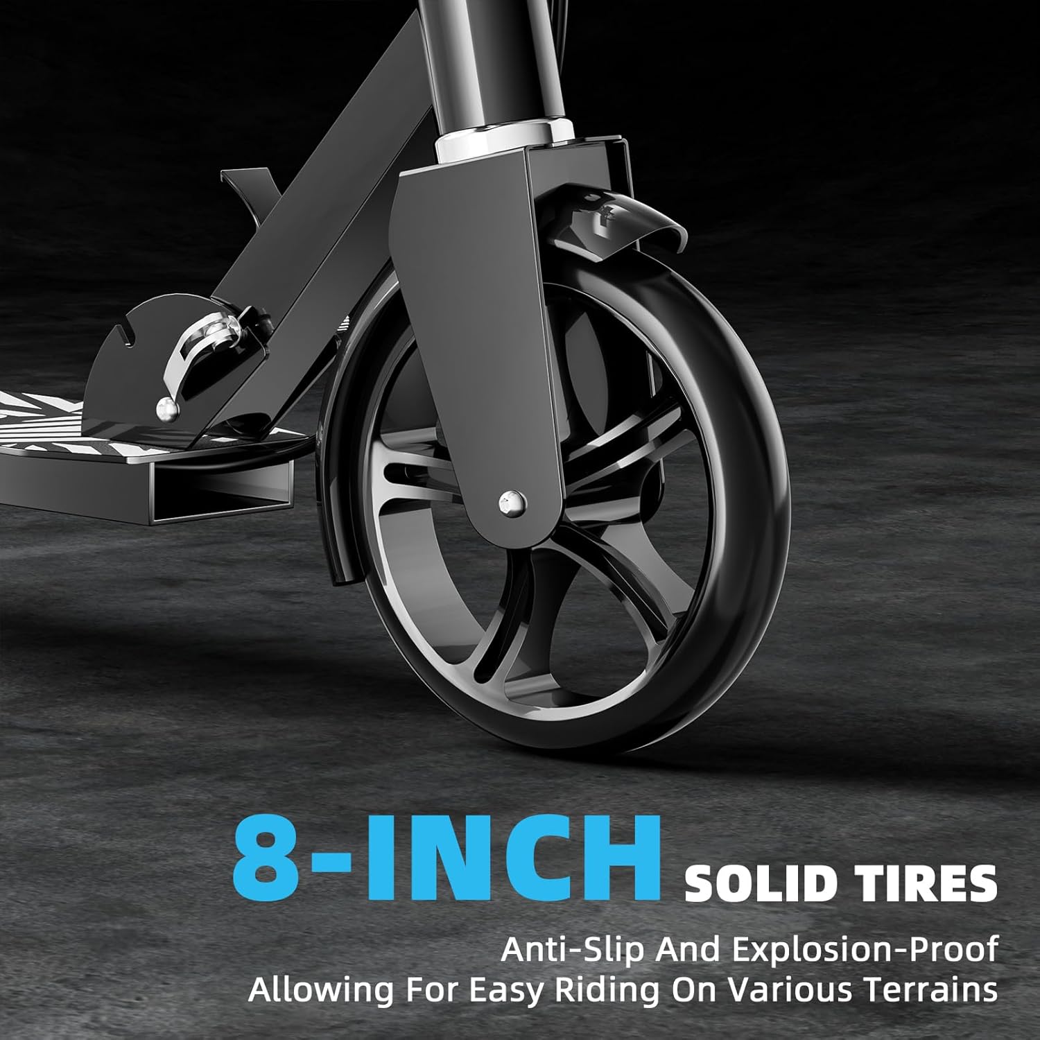 Detalle 2 de Foldable Scooter 8-Inch Wheels 🛴