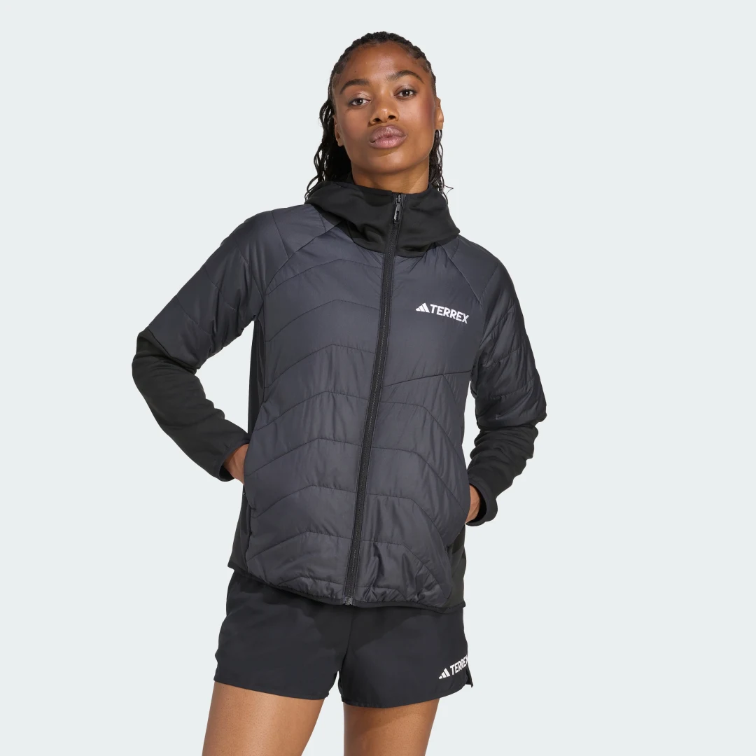 Detalle de Chaqueta híbrida aislante con capucha Terrex Multi CLIMAWARM de Adidas