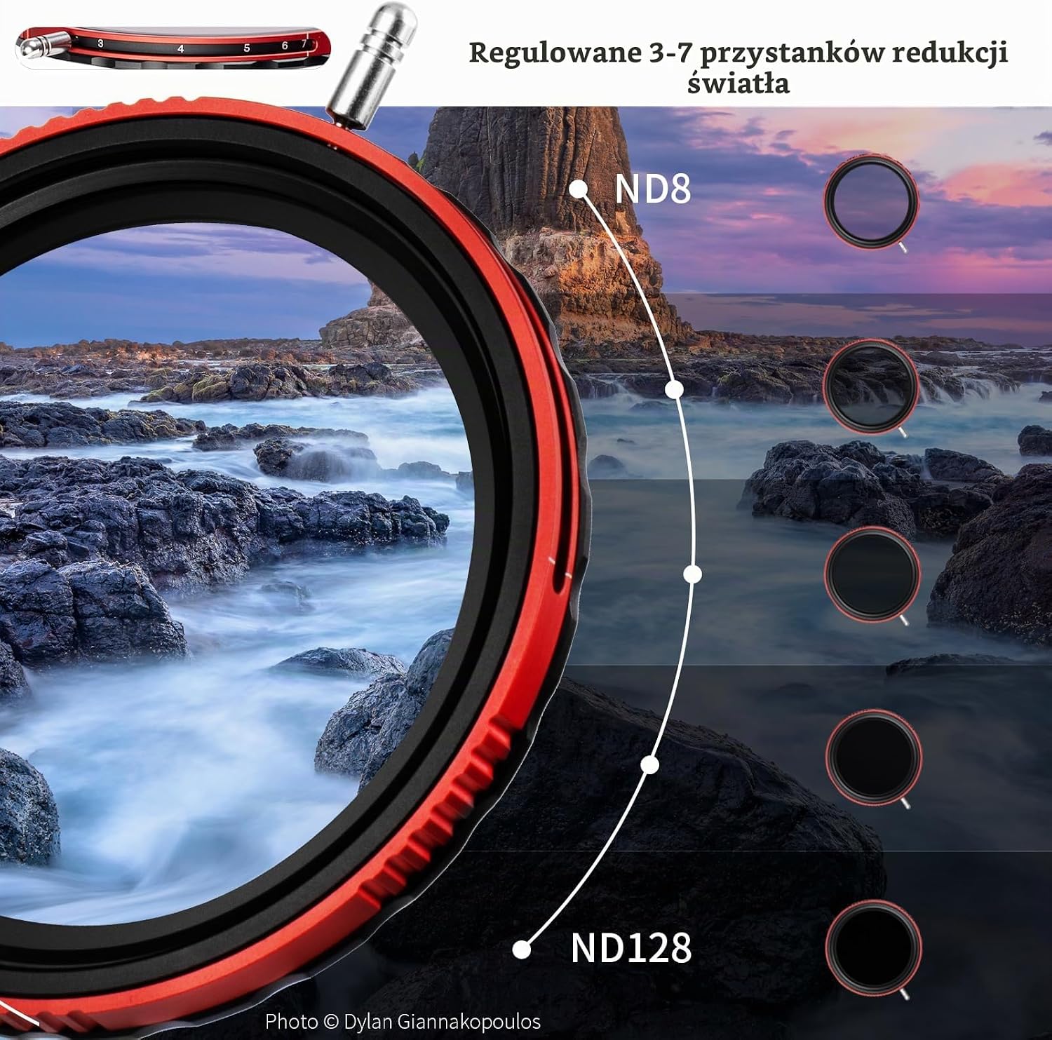 Detalle de Haida Pro II filtr 2 w 1 CPL + zmienny ND 72 mm, powłoka wielowarstwowa