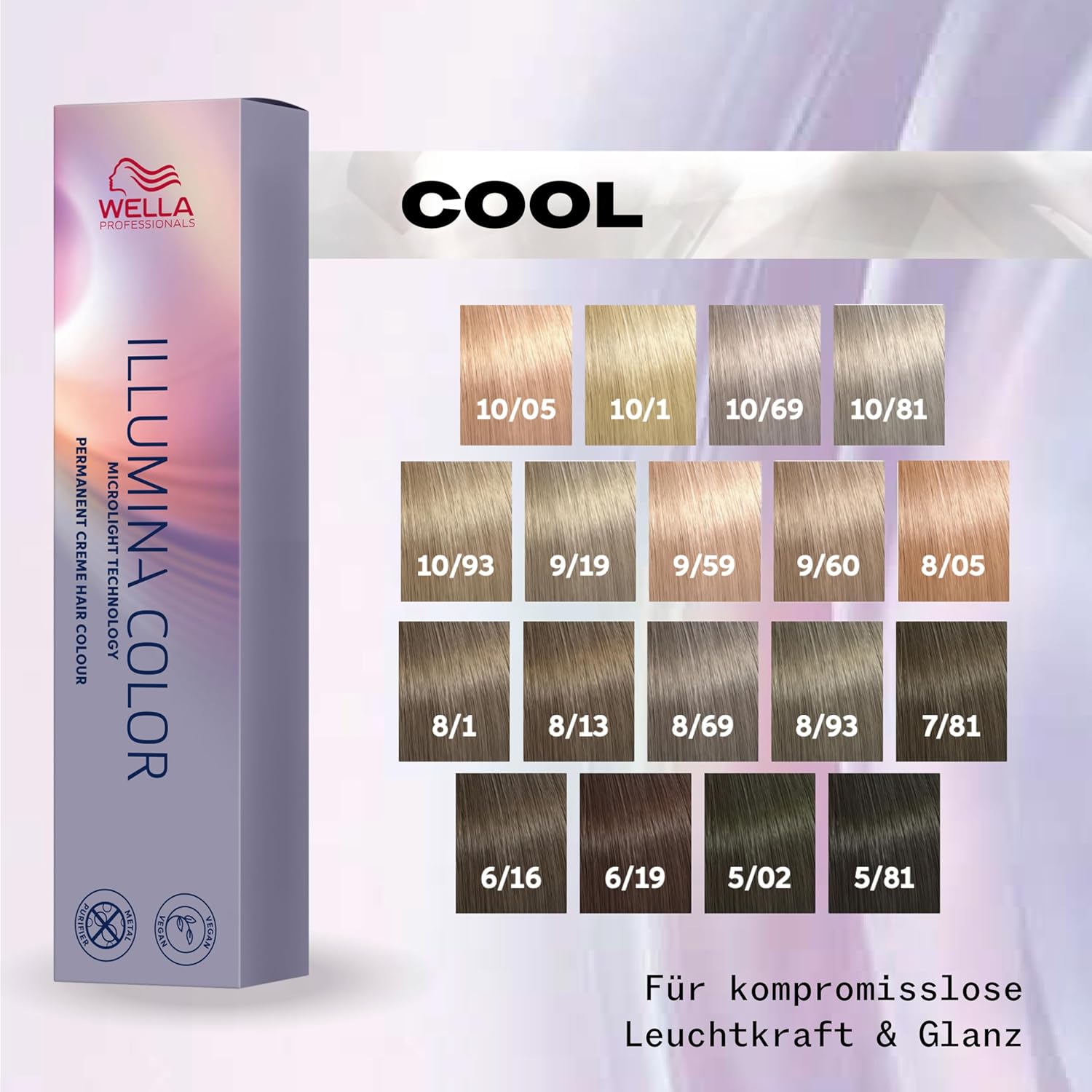 Thumbnail 4 de Wella Professionals Illumina Color – permanente vegane Premium-Haarfarbe (Illumina 8/69)