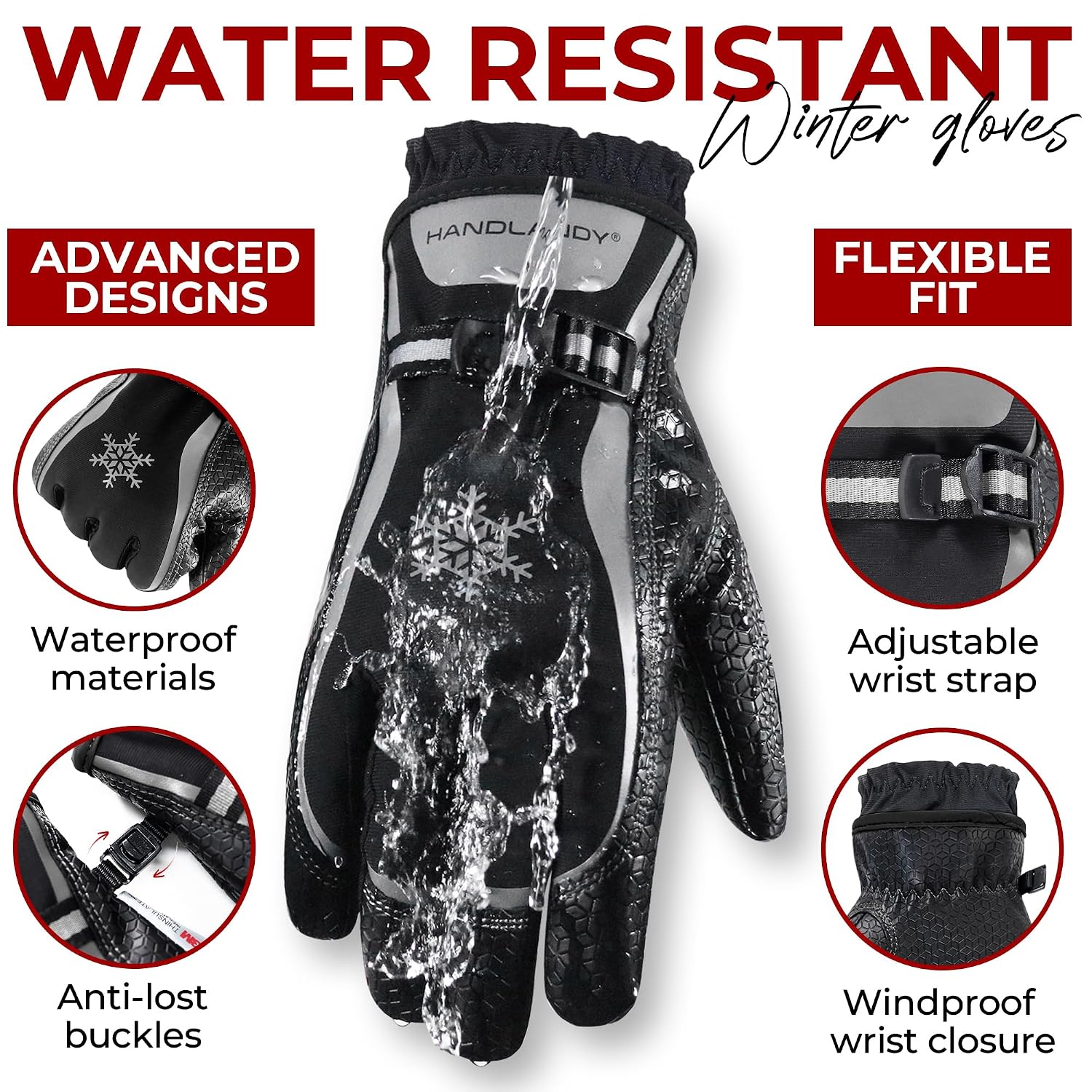 Thumbnail 2 de HANDLANDY Winter Work Gloves 3M Thinsulate