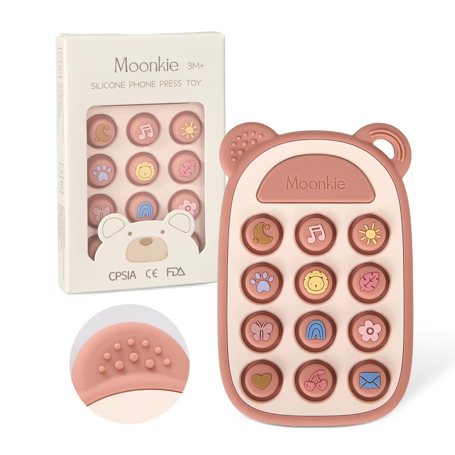 Detalle de Moonkie Beißring Baby ab 3 Monate