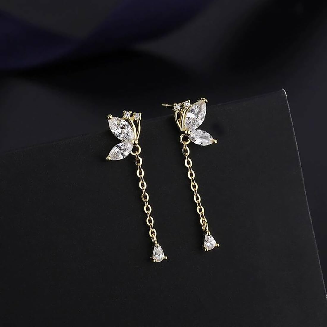 Thumbnail 5 de SLUYNZ 925 Sterling Silber Schmetterling Ohrringe 1,25 Zoll