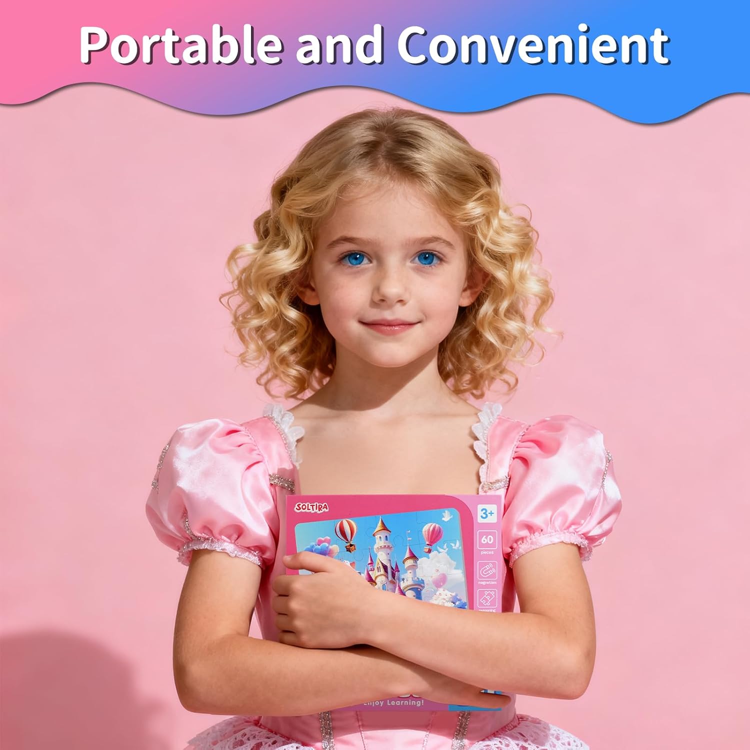 Thumbnail 5 de Princess Puzzles for 3 Year Olds: Castle, Ball and Elf Magnetic Jigsaws (3 x 20pcs)