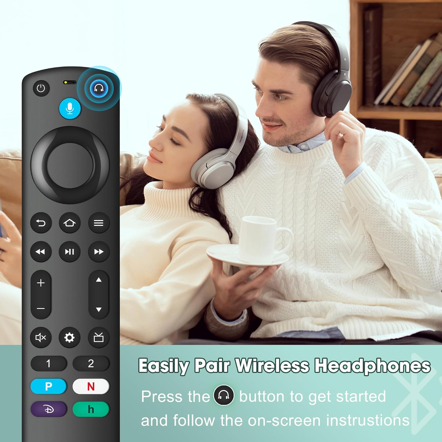 Thumbnail 5 de Replacement Remote Control for Insignia Fire TV Stick & Smart TV (Voice Search, Shortcuts, Headset Button) – TV Stick 2nd/3rd Gen & Cube