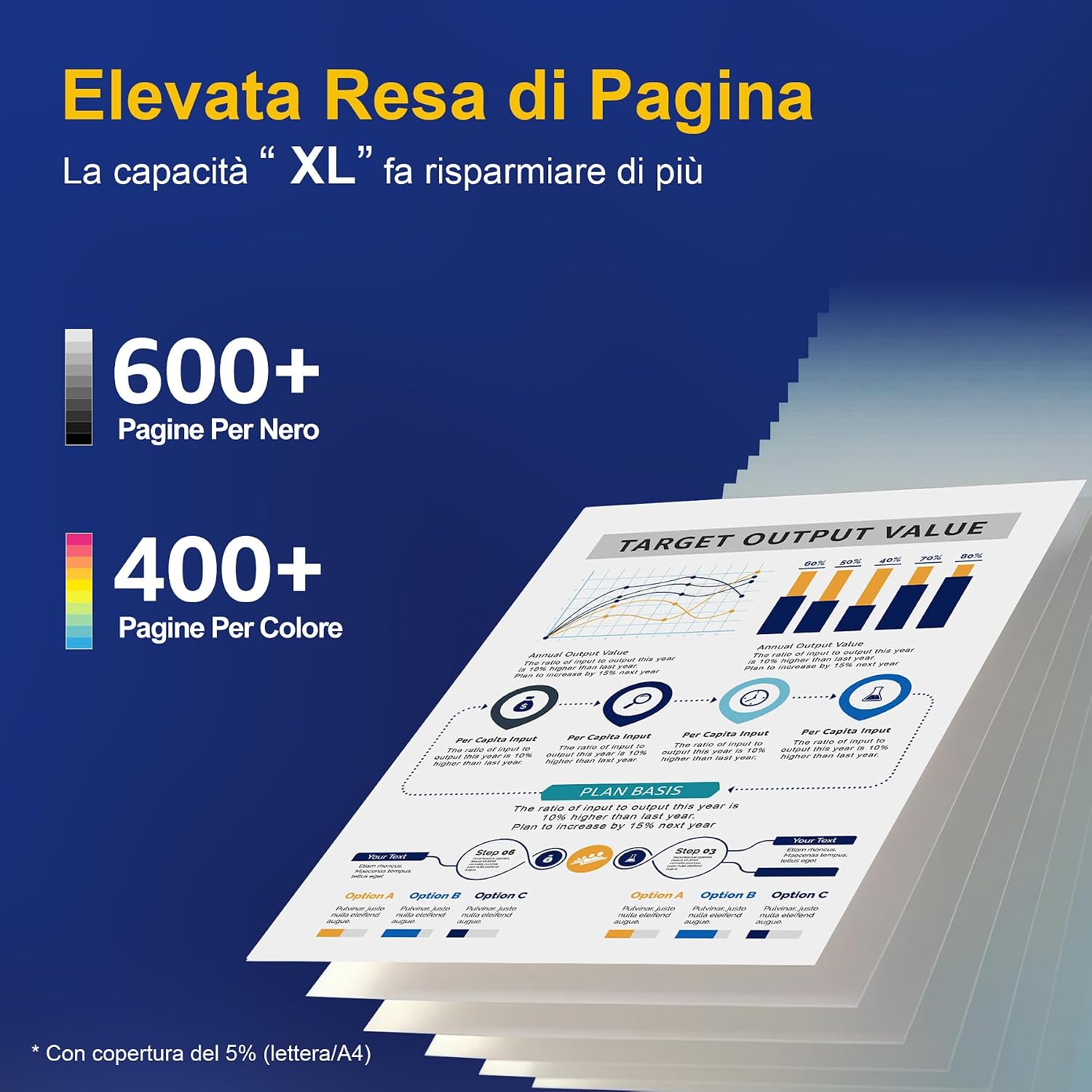 Detalle de ColorKing Cartucce Compatibili per Epson XP-2200/XP-4200 e WorkForce WF: alta capacità, installazione semplice